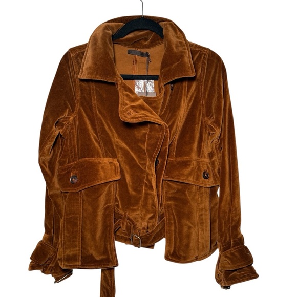 Free People x Nicholas K Velvet Turin Jacket In Sienna - Picture 5 of 16